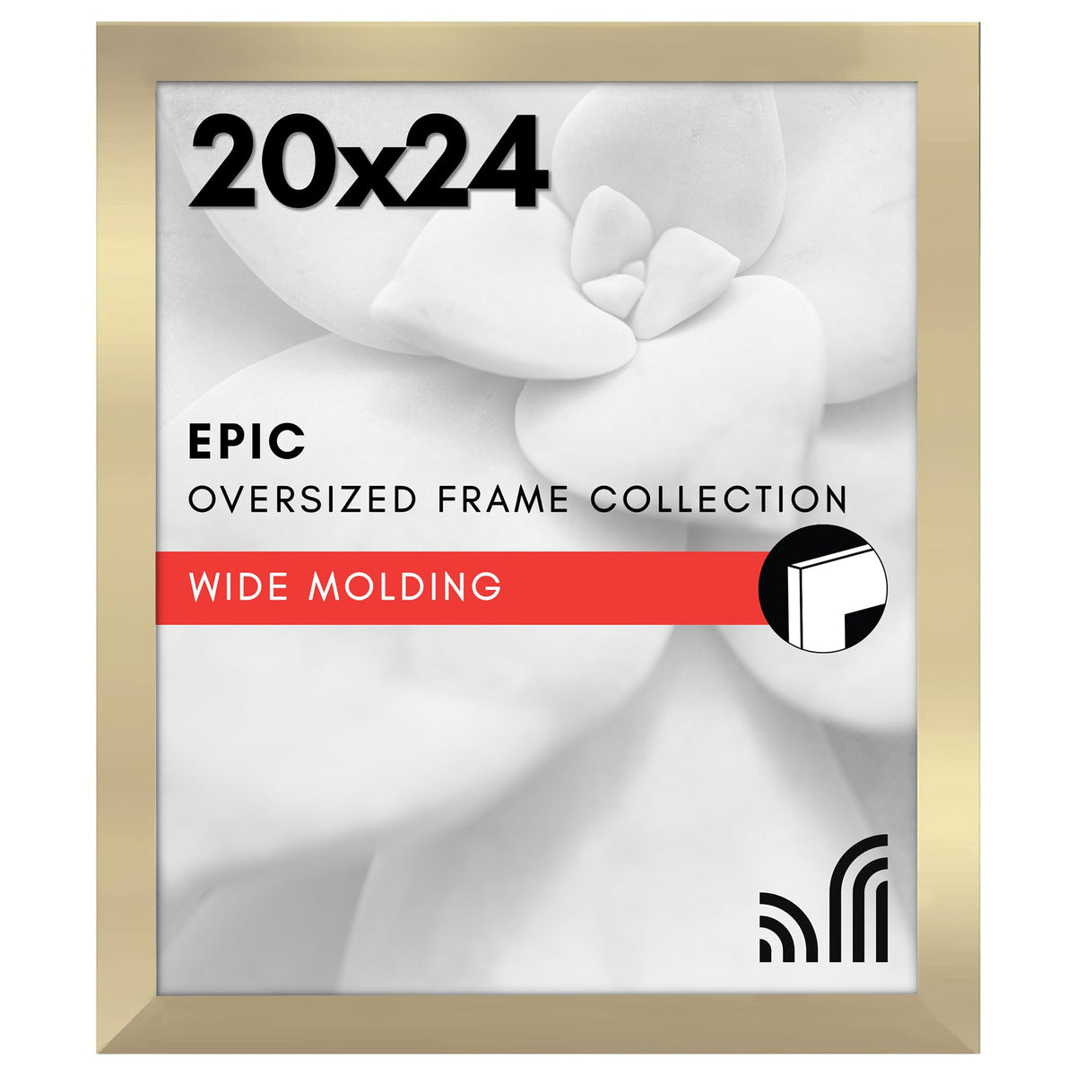 Americanflat 16x20 Poster Frame - Engineered Wood - Black
