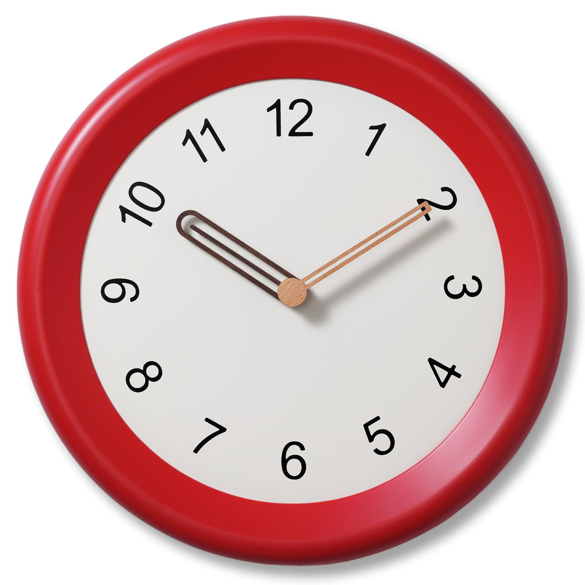 Mosewa Wall Clock 14" Battery Operated Silent Non-Ticking Simple Minimalist