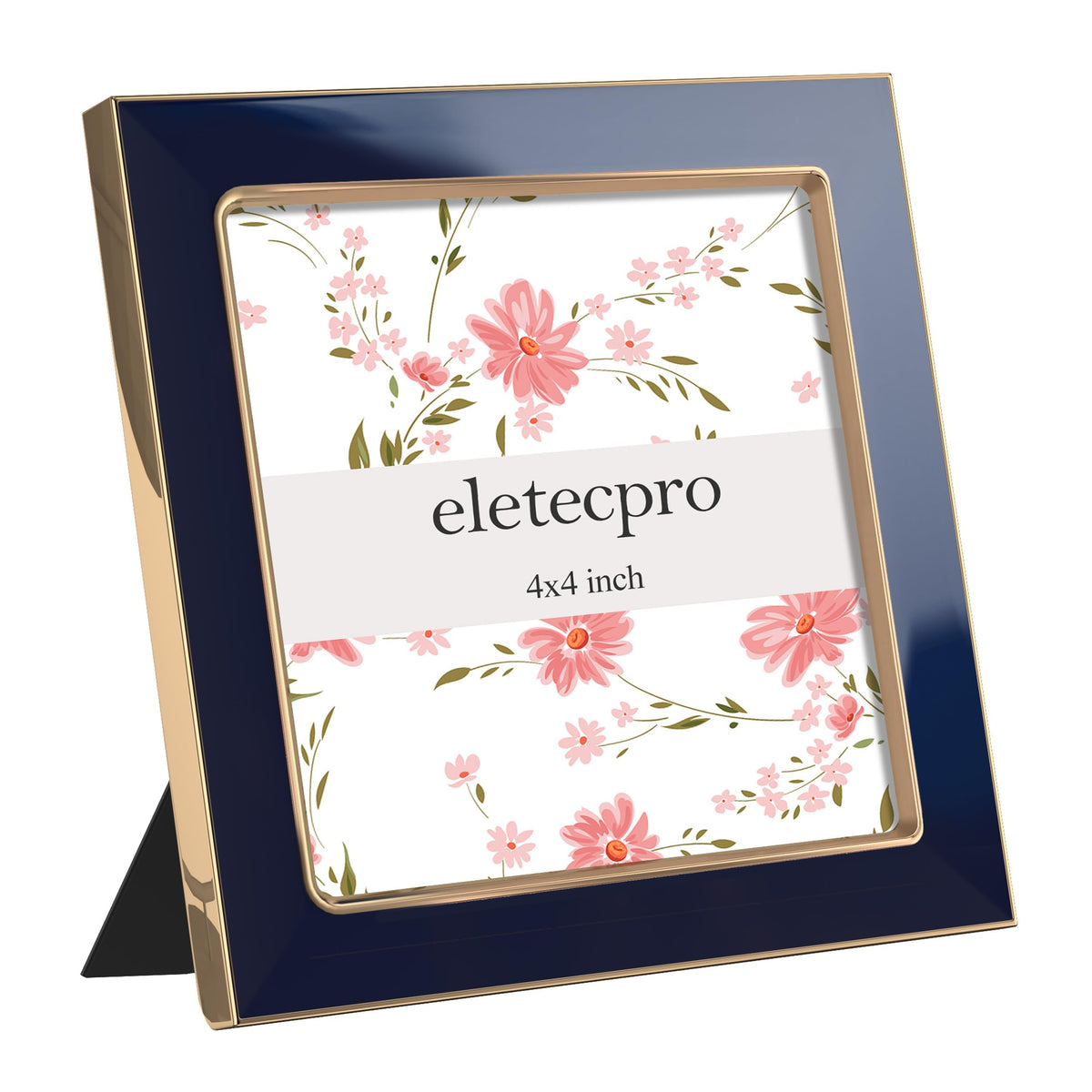 eletecpro 4x6 Enamel Picture Frame with Real Glass Cover, Pink, 1-Pack
