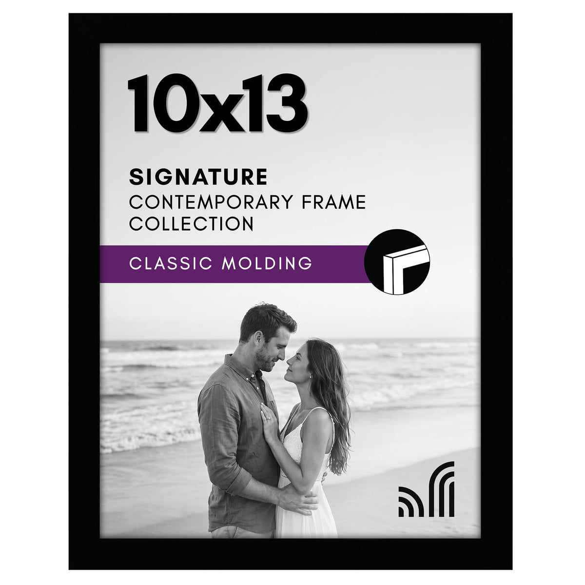 Americanflat 11x17 Picture Frame - Engineered Wood - Black