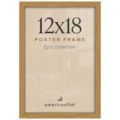 Americanflat 16x20 Poster Frame - Engineered Wood - Black