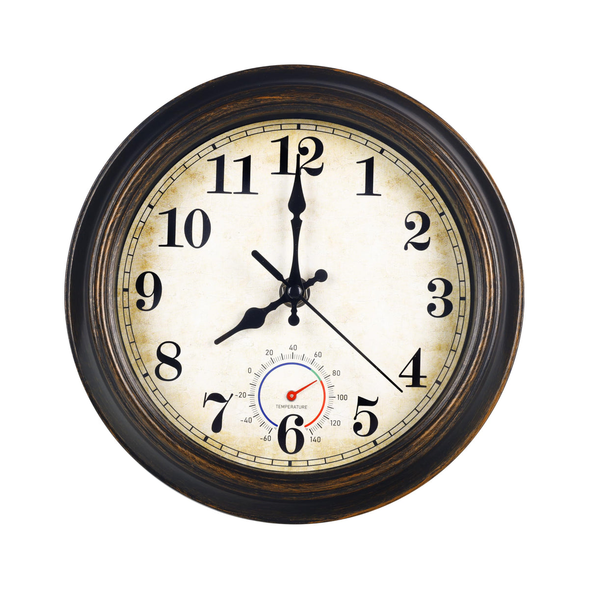 Wall Clock Battery Operated Silent Small Rustic Wall Clocks for Kitchen Bathroom Bedroom 8 Inch Blue