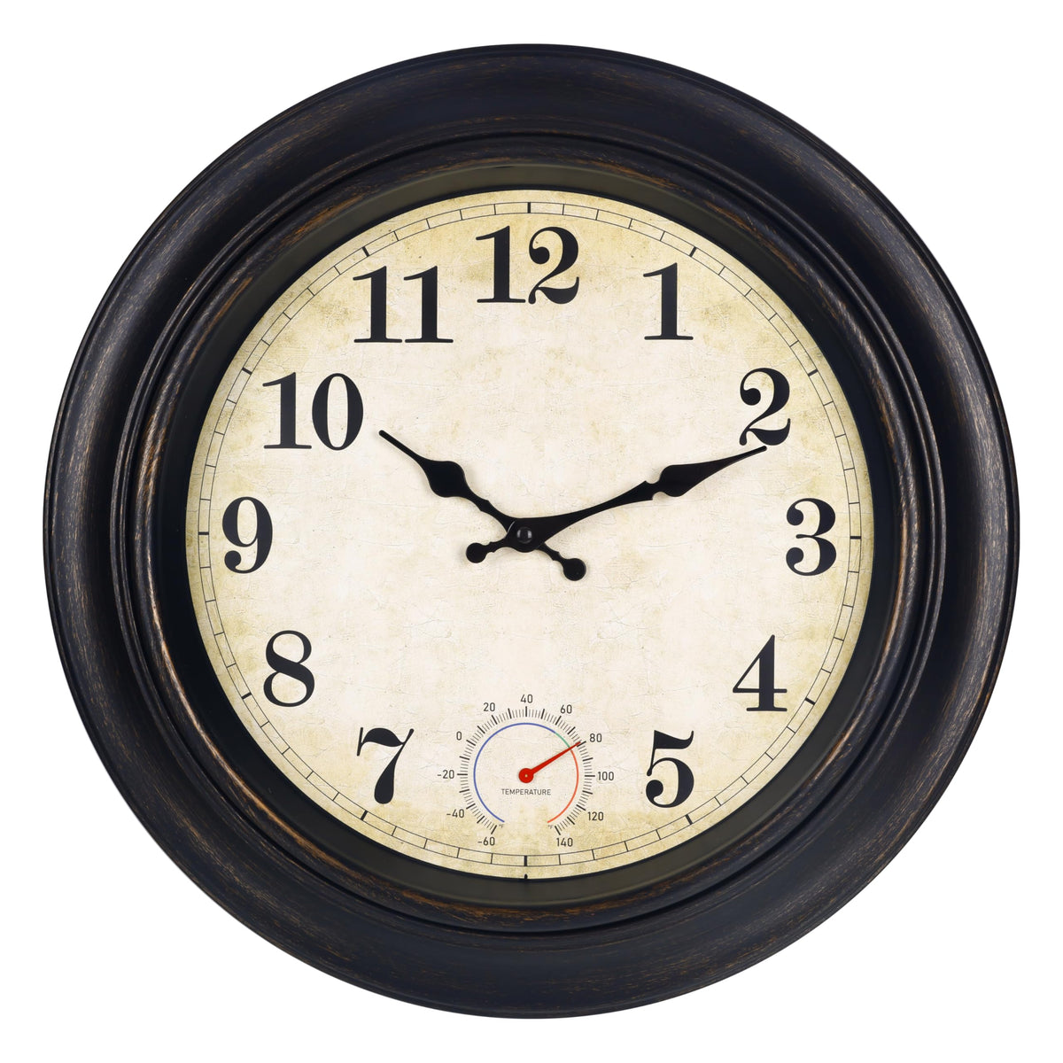 Wall Clock Battery Operated Silent Small Rustic Wall Clocks for Kitchen Bathroom Bedroom 8 Inch Blue