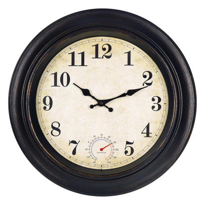 Wall Clock Battery Operated Silent Small Rustic Wall Clocks for Kitchen Bathroom Bedroom 8 Inch Blue