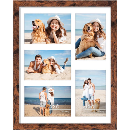 Vittanly 11x14 Collage Picture Frame for Wall Mounting, Black