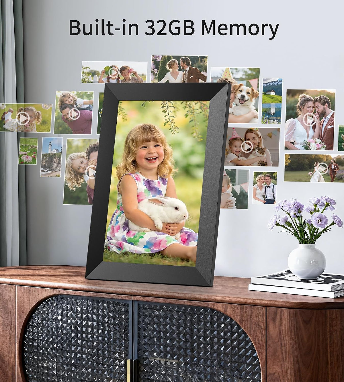 Uhale Digital Picture Frame 10.1" WiFi Electronic Photo Frames 32GB Storage