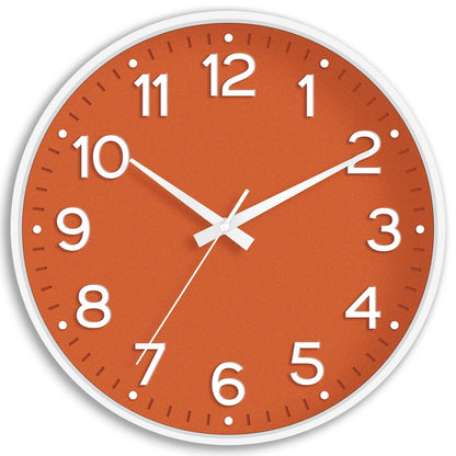 Roymnie 14 Inch Wall Clock Battery Operated Silent Non Ticking Green Analog