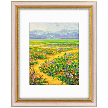 Golden State Art,8x10 Ornate Picture Frame Holds 5x7 Photo,Green Gold