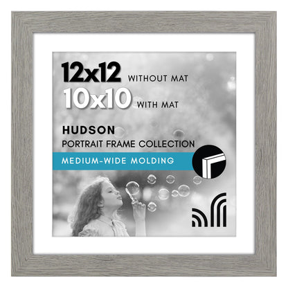 Americanflat 22x28 Poster Frame - Matted to 18x24 - Engineered Wood - Black