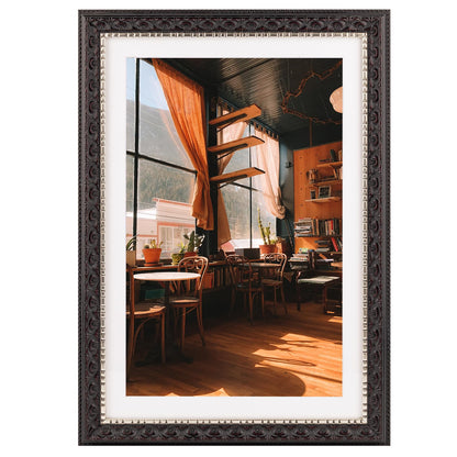 Golden State Art 11x14 Bronze Photo Frame White Mat for 8x10 Real Glass