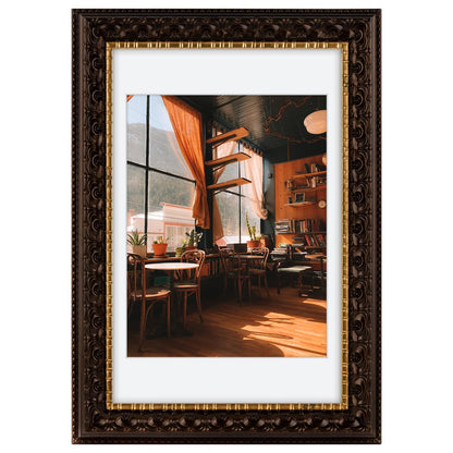 Golden State Art 11x14 Bronze Photo Frame White Mat for 8x10 Real Glass