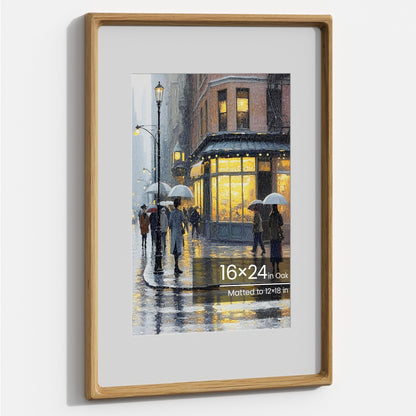 11x14 Picture Frame, Walnut Wooden Picture Frames for Wall Matted 8x10