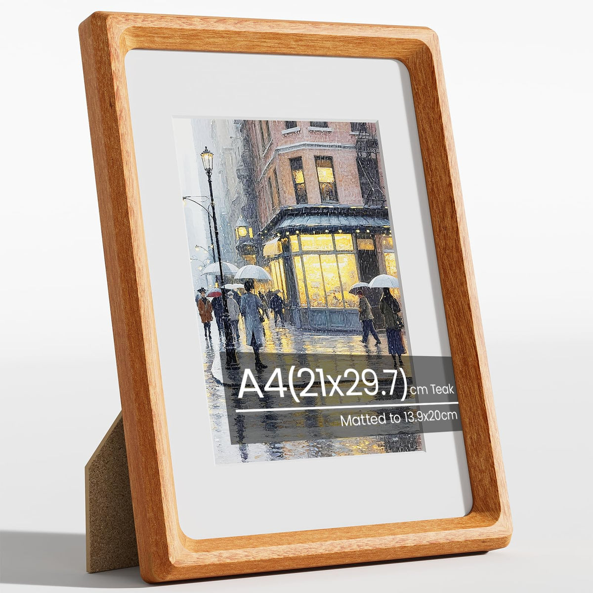 11x14 Picture Frame, Walnut Wooden Picture Frames for Wall Matted 8x10