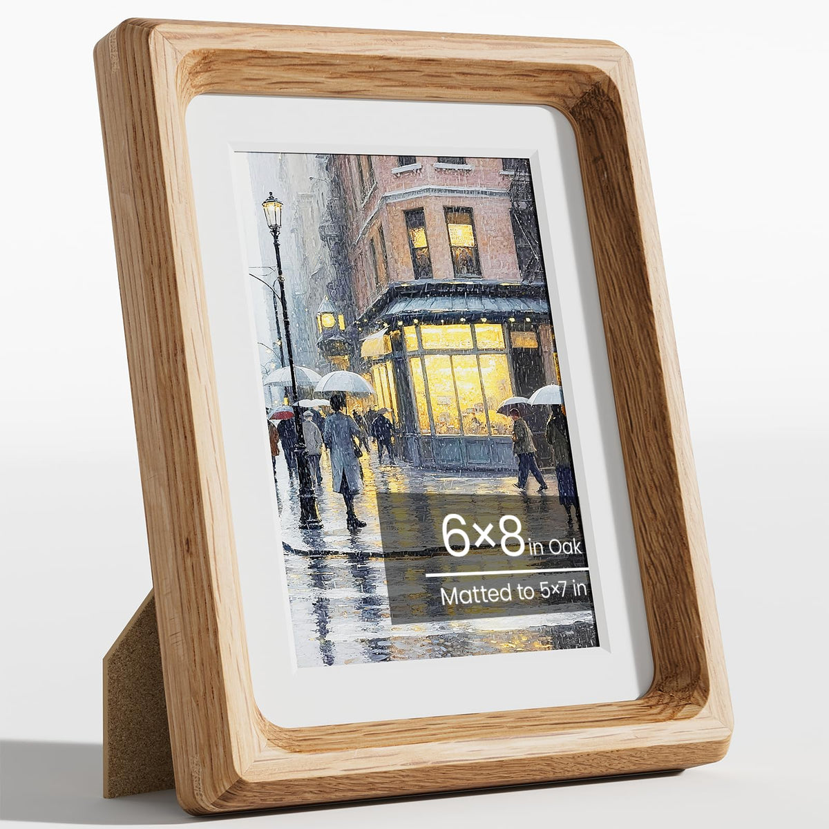 11x14 Picture Frame, Walnut Wooden Picture Frames for Wall Matted 8x10