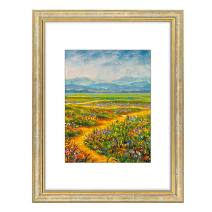 Golden State Art,8x10 Ornate Picture Frame Holds 5x7 Photo,Green Gold