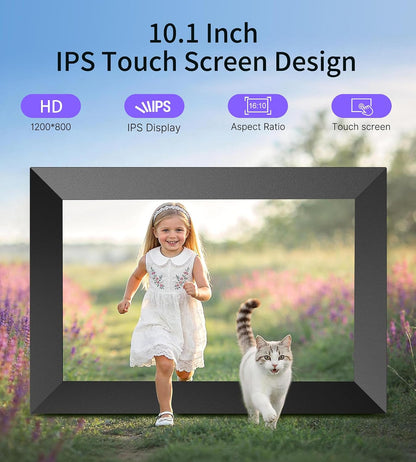 Uhale Digital Picture Frame 10.1" WiFi Electronic Photo Frames 32GB Storage