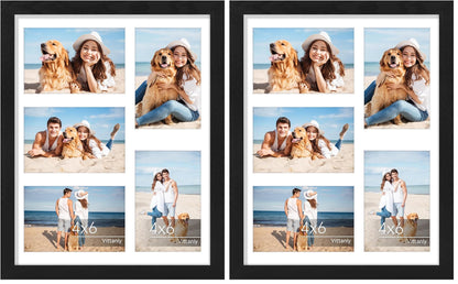 Vittanly 11x14 Collage Picture Frame for Wall Mounting, Black