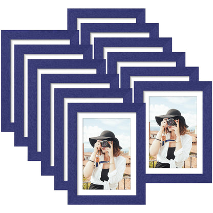 Picrit 8x10 Picture Frame Set of 12, Modern Gallery Wall Frames, Black