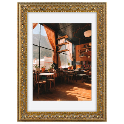 Golden State Art 11x14 Bronze Photo Frame White Mat for 8x10 Real Glass