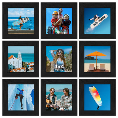 Vittanly 8x10 Picture Frames Set of 9 for Wall or Tabletop Display, Black