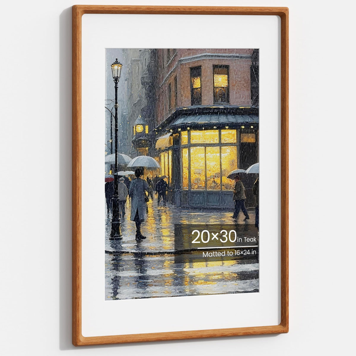 11x14 Picture Frame, Walnut Wooden Picture Frames for Wall Matted 8x10