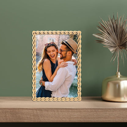 Lawrence Frames 4x6 Golden Rope Picture Frame (712046)