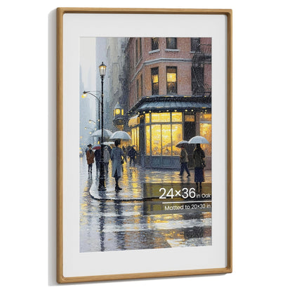 11x14 Picture Frame, Walnut Wooden Picture Frames for Wall Matted 8x10