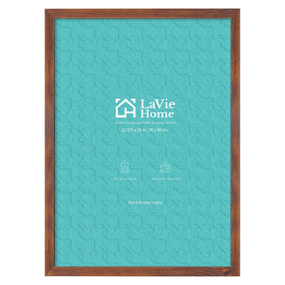 LaVie Home 14x18 Picture Frame Black Poster Frame,Display Pictures 12x16 with Mat or 14x18 Without Mat, Stable and Sturdy Frame and Polished Plexiglass, Horizontal and Vertical Format of The Walls
