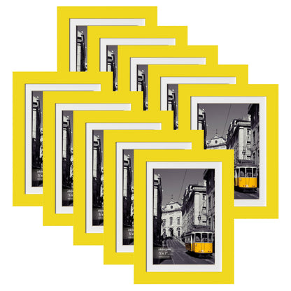 eletecpro 8x10 Picture Frames, Acrylic Cover, Black, Set of 10