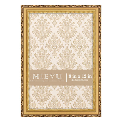 8x10 Picture Frame Gold, Ornate Vintage Photo Frame, Wall or Tabletop