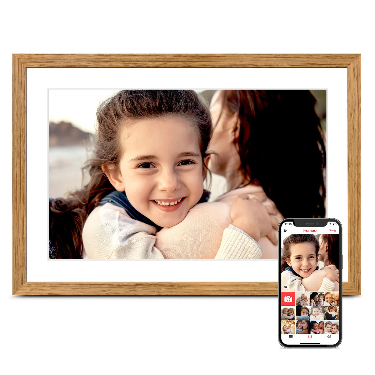 Frameo Digital Picture Frame, 10.1'' Frameo Digital Photo Frame WiFi, 32GB