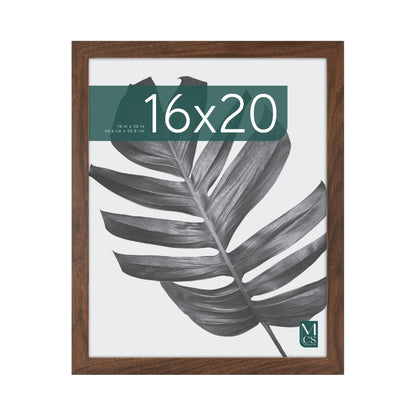 MCS Studio Gallery Poster Frame, 16x20, Walnut Woodgrain