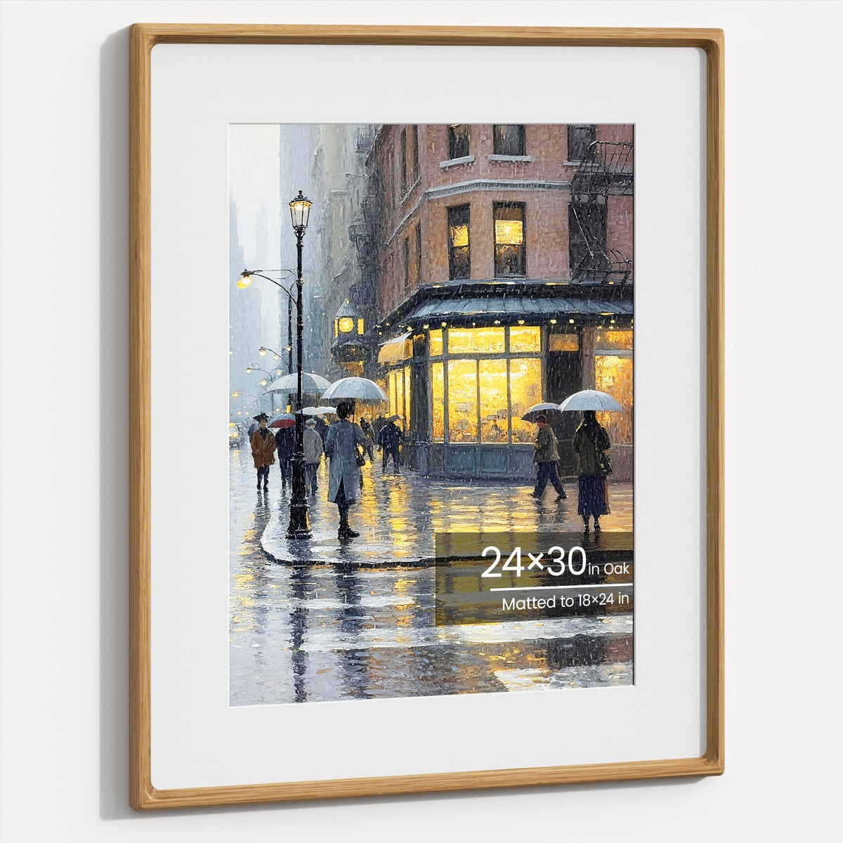 11x14 Picture Frame, Walnut Wooden Picture Frames for Wall Matted 8x10