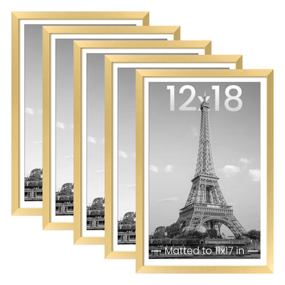 upsimples 8x10 Picture Frames, Gallery Wall Frames Set of 5, Black