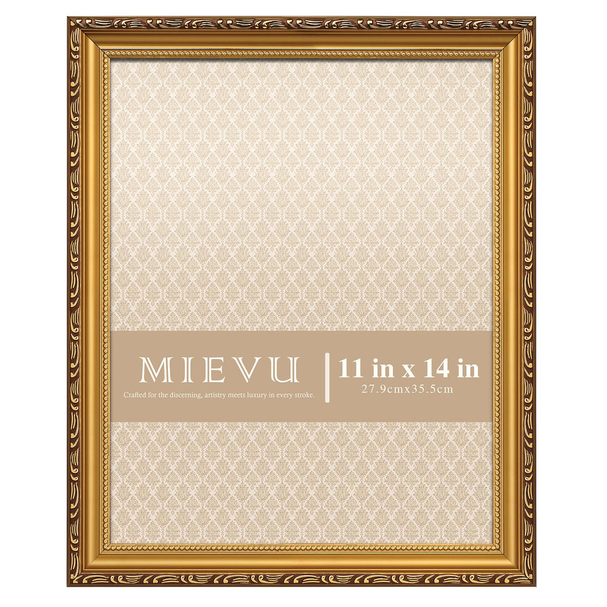 8x10 Picture Frame Gold, Ornate Vintage Photo Frame, Wall or Tabletop