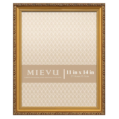 8x10 Picture Frame Gold, Ornate Vintage Photo Frame, Wall or Tabletop