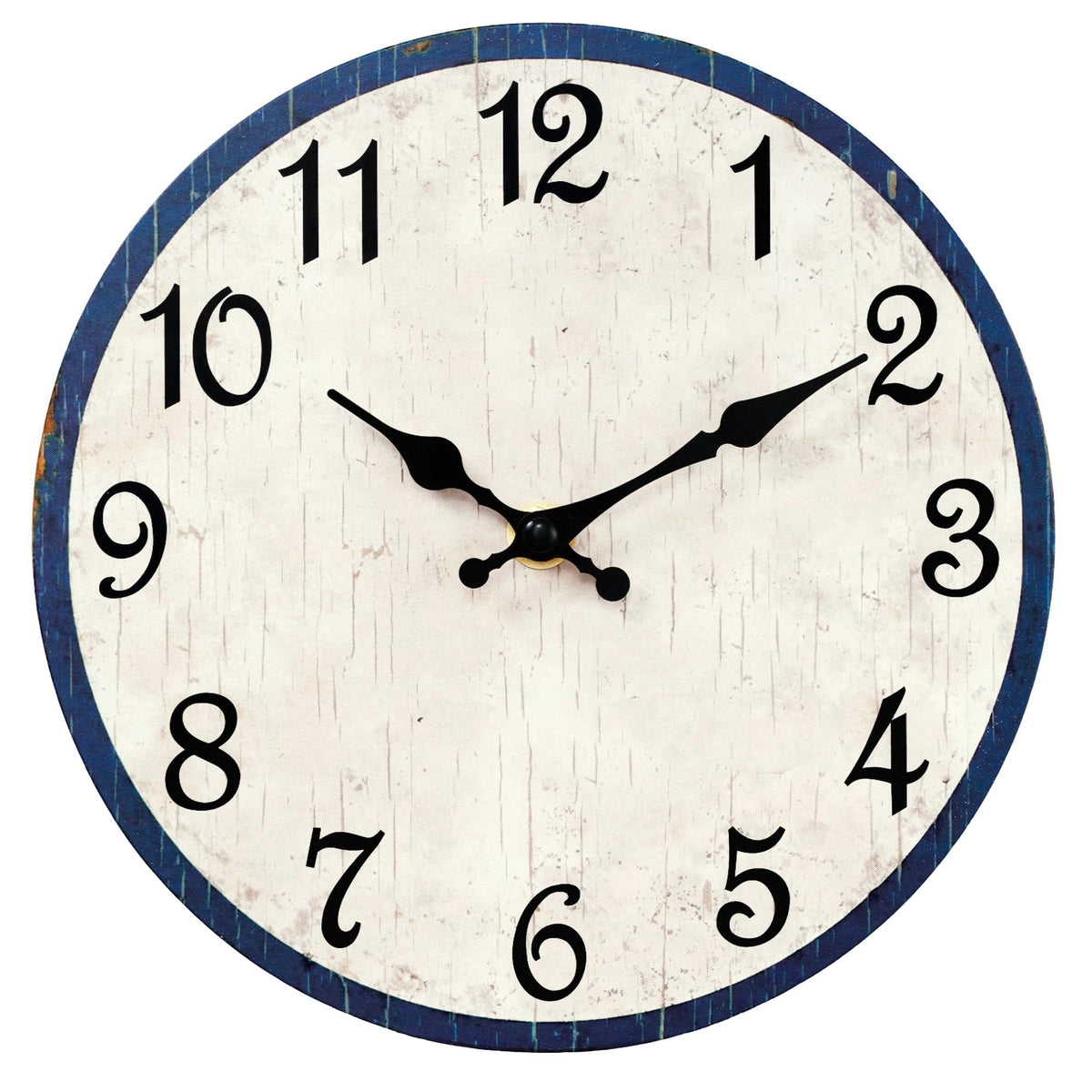 CHYLIN Wall Clock Non-Ticking Battery Operated Silent Rustic Coastal