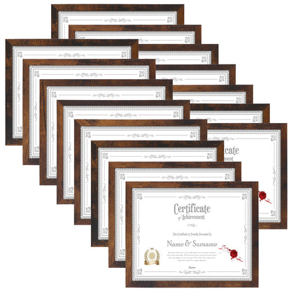 HORLIMER 8x10 Picture Frame Set of 15, Black Picture Frames Display 8 by 10 Photo for Wall or Tabletop