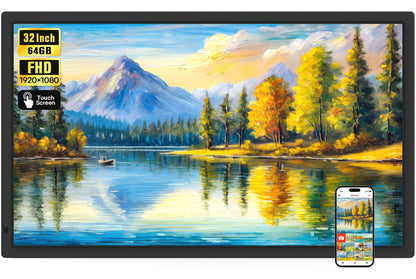 64GB Frameo 15.6" Digital Picture Frame WiFi, Large Electronic Photo Frames
