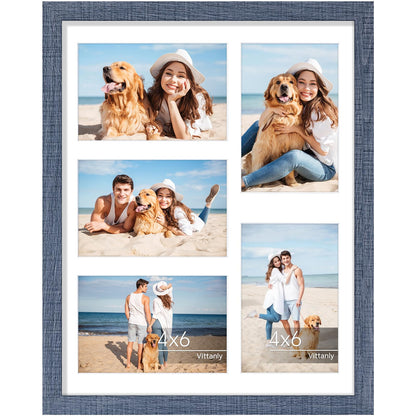 Vittanly 11x14 Collage Picture Frame for Wall Mounting, Black