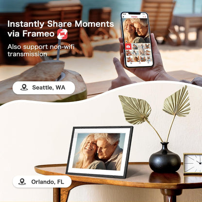 Frameo Digital Picture Frame, 10.1'' Frameo Digital Photo Frame WiFi, 32GB