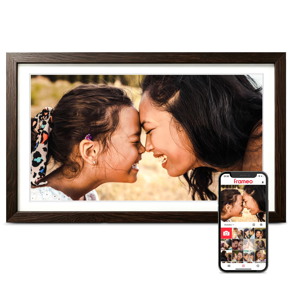 Frameo 15.6" Digital Picture Frame WiFi, Large Display Digital Photo Frame