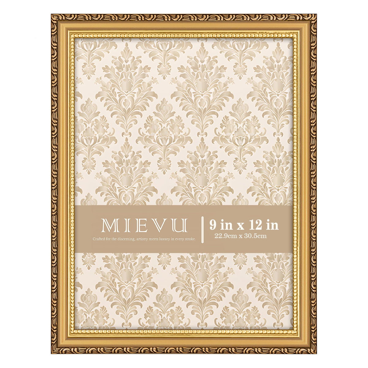 8x10 Picture Frame Gold, Ornate Vintage Photo Frame, Wall or Tabletop