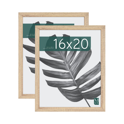 MCS Studio Gallery Poster Frame, 16x20, Walnut Woodgrain