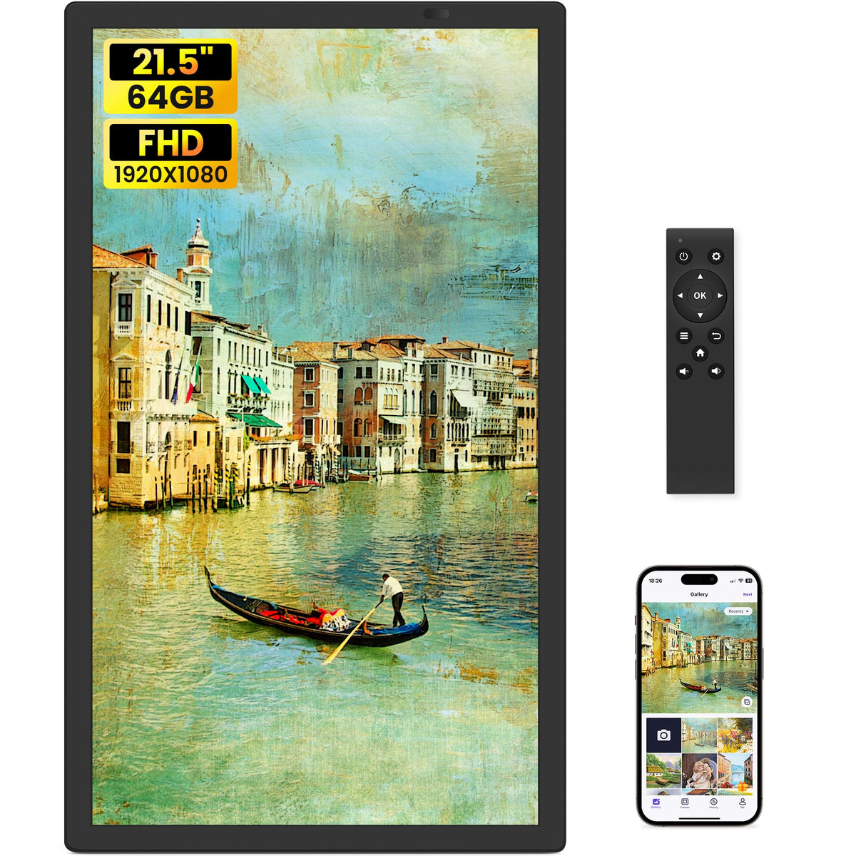 Uhale Digital Picture Frame 10.1" WiFi Electronic Photo Frames 32GB Storage