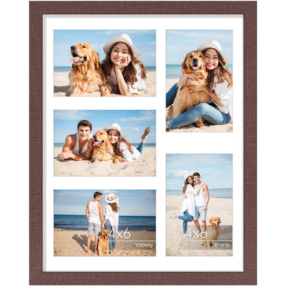 Vittanly 11x14 Collage Picture Frame for Wall Mounting, Black