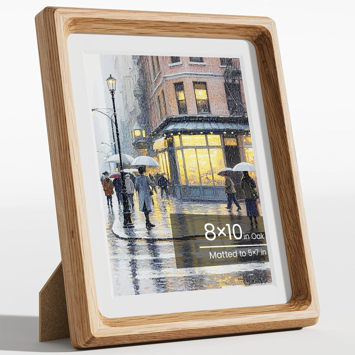 11x14 Picture Frame, Walnut Wooden Picture Frames for Wall Matted 8x10