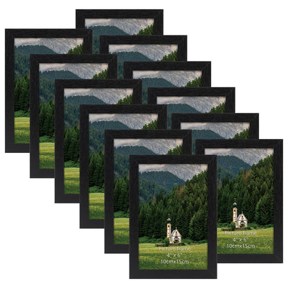 HORLIMER 8x10 Picture Frame Set of 15, Black Picture Frames Display 8 by 10 Photo for Wall or Tabletop