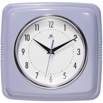 Infinity Instruments Retro Wall Clock for Living Room – Silent