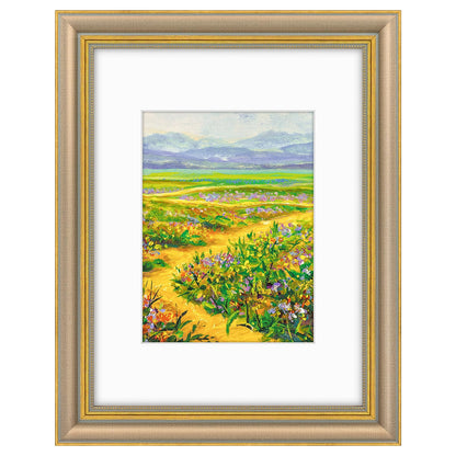 Golden State Art,8x10 Ornate Picture Frame Holds 5x7 Photo,Green Gold